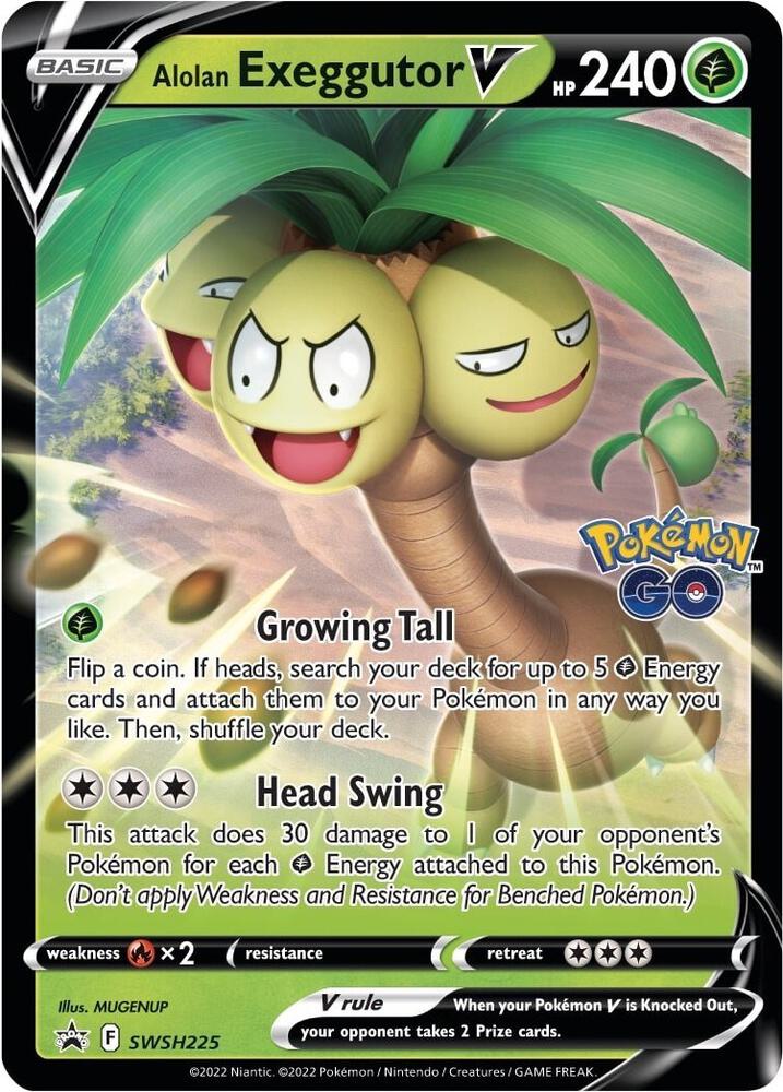 Alolan Exeggutor V SWSH225 (SWSH: Sword & Shield Promo Cards)  - Holofoil | Good Games Cannington