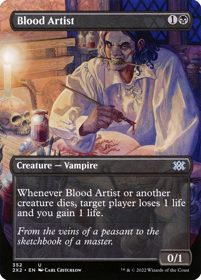 Blood Artist Borderless 352 (Double Masters 2022)  - Foil | Good Games Cannington