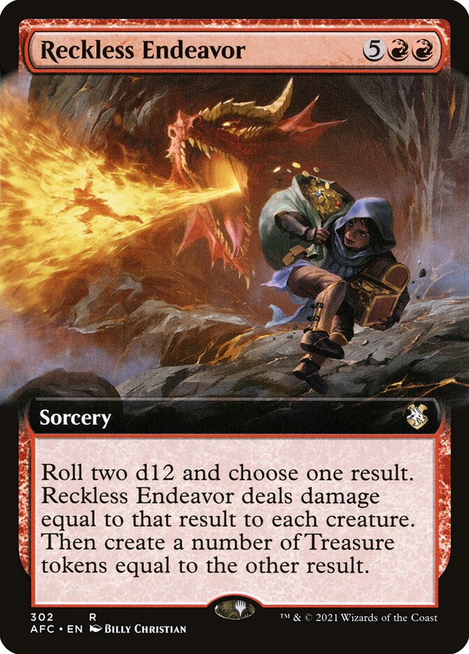 Reckless Endeavor 302/62 (Commander: Adventures in the Forgotten Realms)  | Good Games Cannington