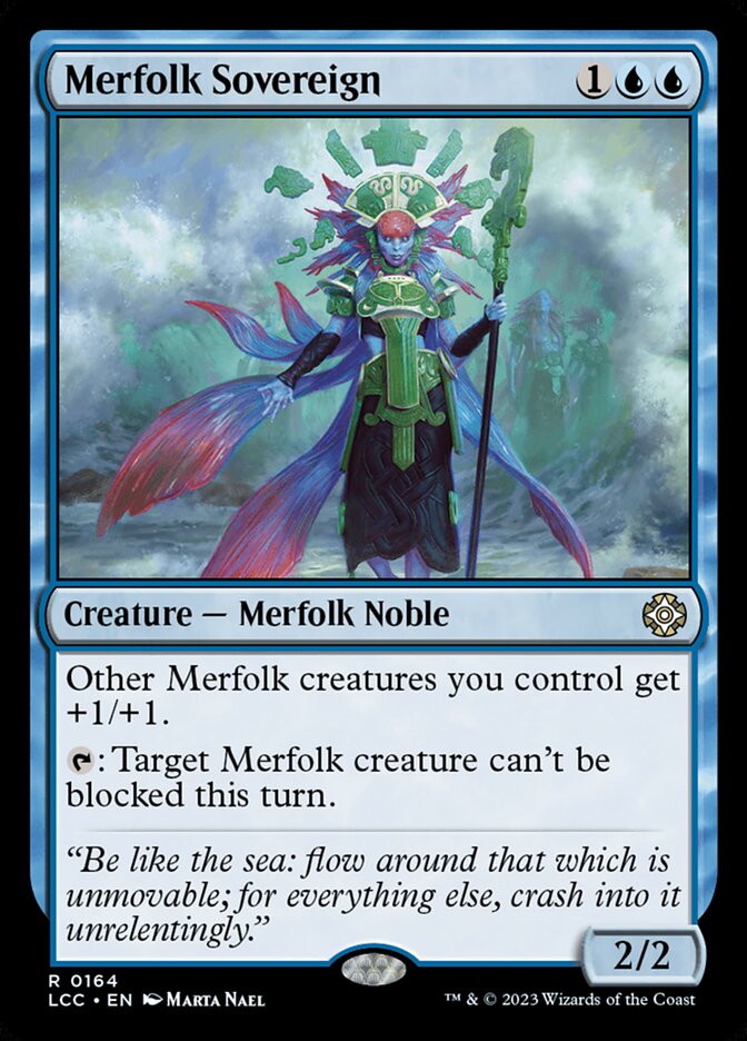 Merfolk Sovereign 164 (Commander: The Lost Caverns of Ixalan)  | Good Games Cannington