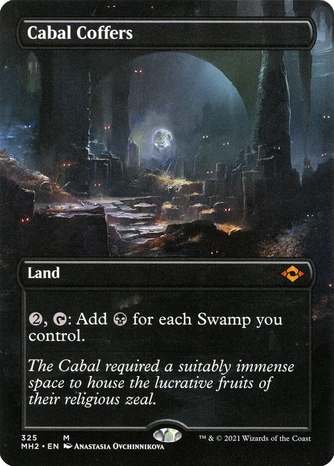 Cabal Coffers Borderless 325 (Modern Horizons 2)  - Foil | Good Games Cannington