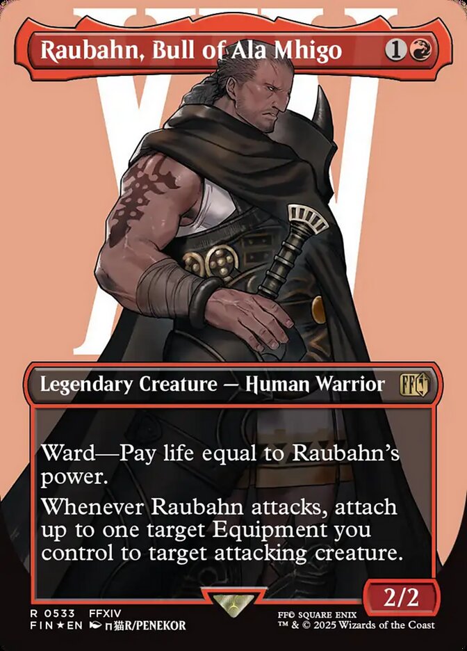 Raubahn, Bull of Ala Mhigo 533/309 (FINAL FANTASY)  - Borderless Foil | Good Games Cannington