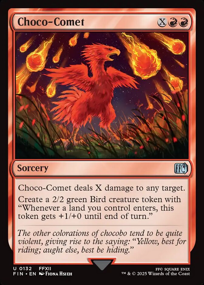 Choco-Comet 132/309 (FINAL FANTASY)  - Foil | Good Games Cannington