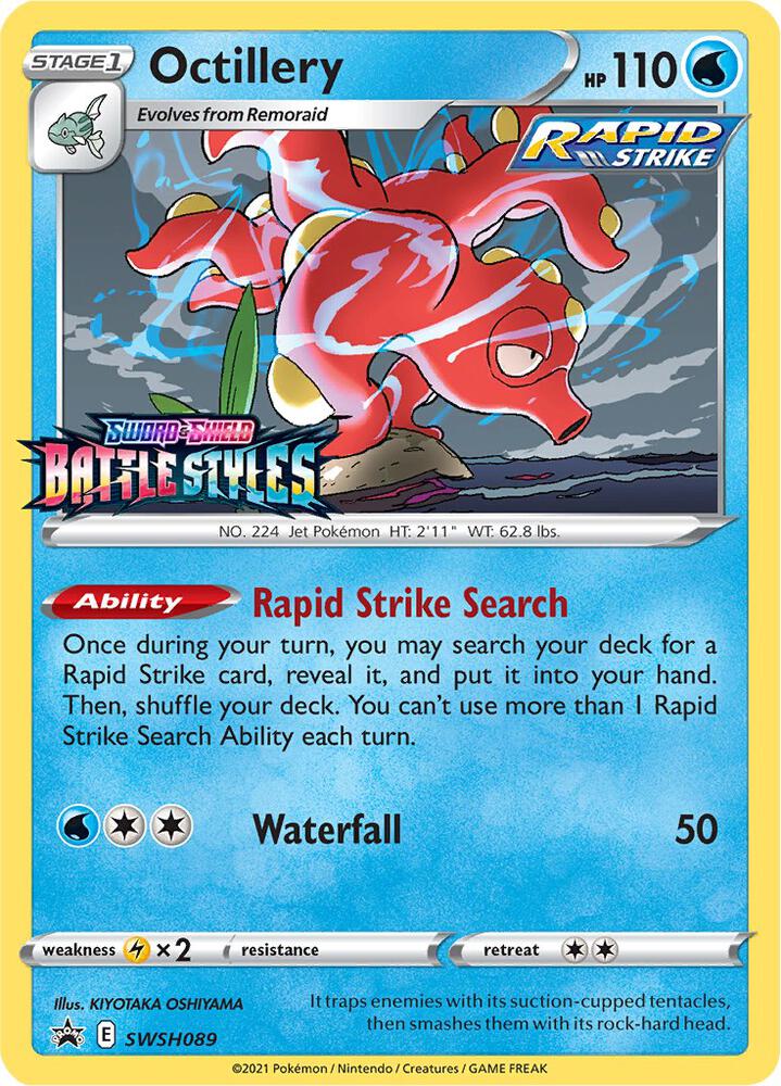 Octillery Prerelease SWSH089 (SWSH: Sword & Shield Promo Cards)  - Holofoil | Good Games Cannington