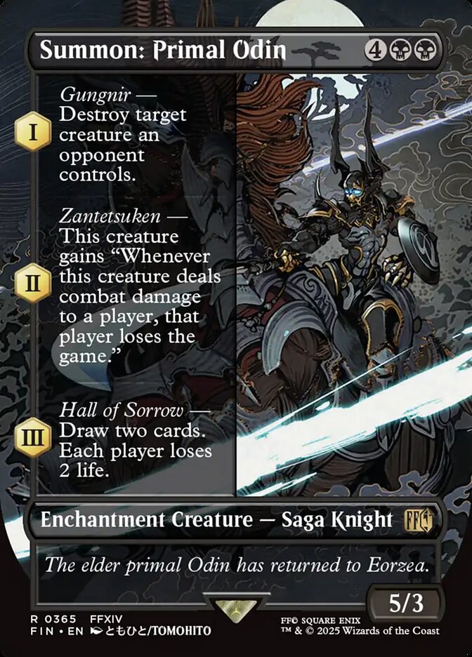 Summon: Primal Odin 365 (FINAL FANTASY)  - Borderless Foil | Good Games Cannington