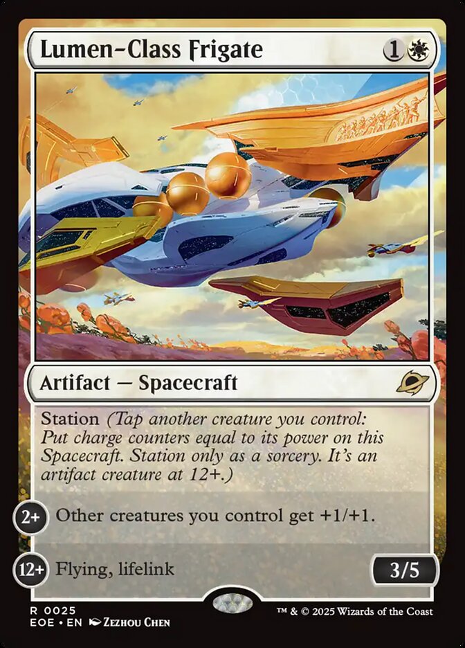Lumen-Class Frigate 25 (Edge of Eternities)  - Foil | Good Games Cannington