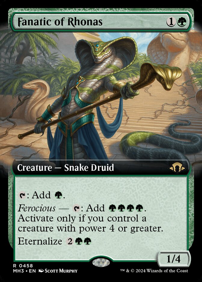Fanatic of Rhonas 458/319 (Modern Horizons 3)  - Extended Art Foil | Good Games Cannington