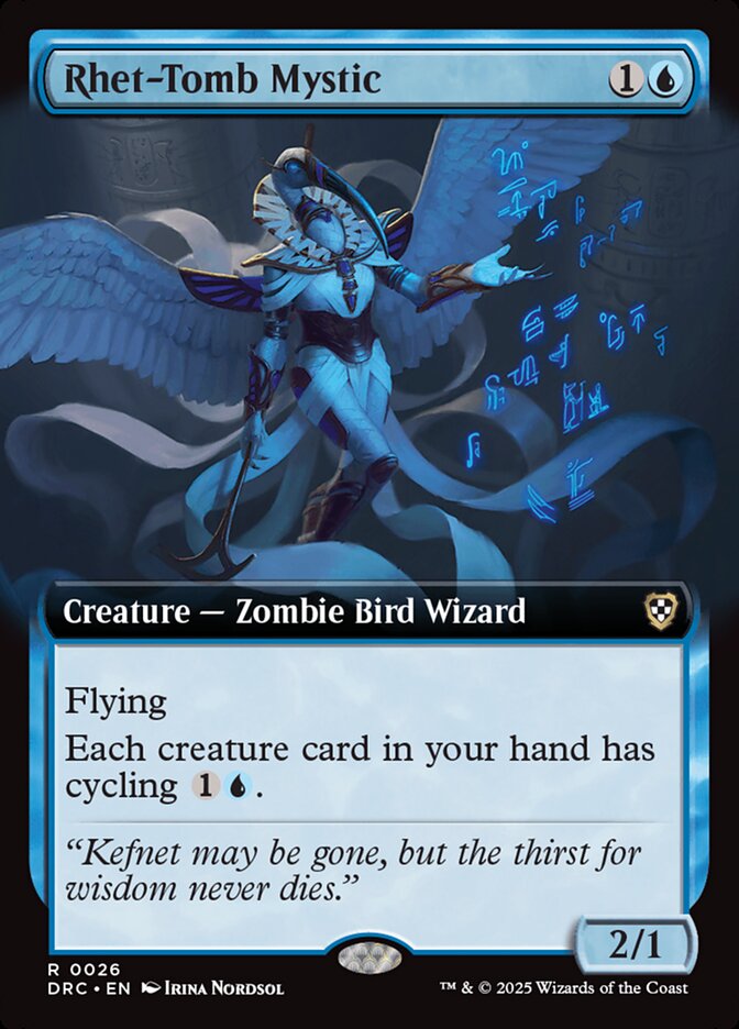 Rhet-Tomb Mystic 26 (Commander: Aetherdrift)  - Extended Art | Good Games Cannington