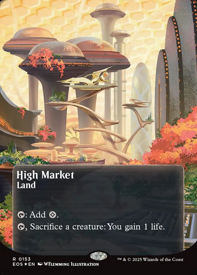 High Market 153/45 (Edge of Eternities: Stellar Sights)  - Borderless Galaxy Foil | Good Games Cannington