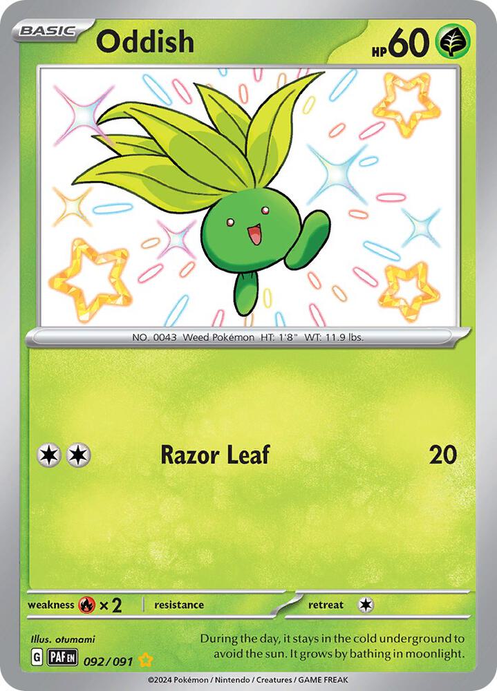 Oddish 092/091 (SV: Paldean Fates)  - Holofoil | Good Games Cannington