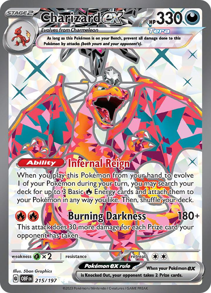 Charizard ex 215/197 (SV03: Obsidian Flames)  - Holofoil | Good Games Cannington