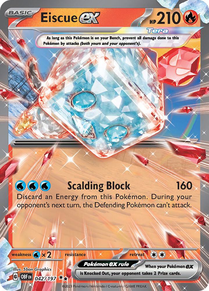 Eiscue ex (SV03: Obsidian Flames)  - Holofoil | Good Games Cannington
