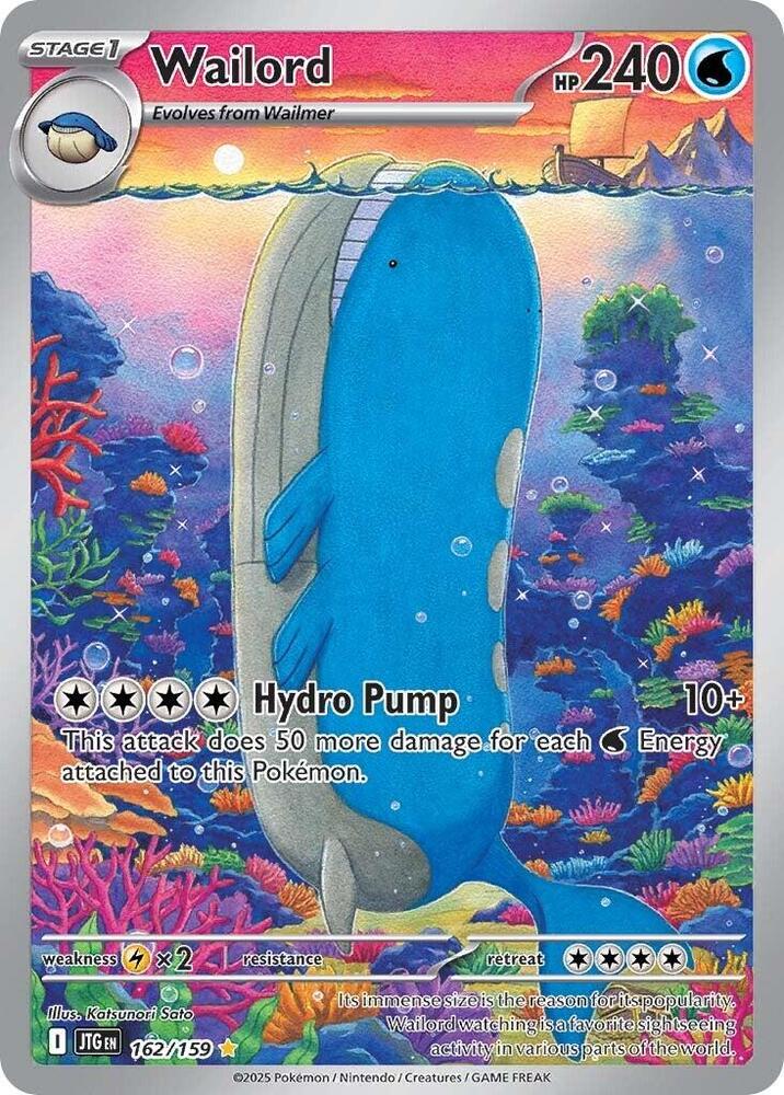 Wailord 162/159 (SV09: Journey Together)  - Holofoil | Good Games Cannington