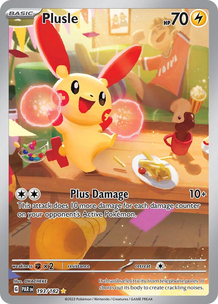 Plusle 193/182 (SV04: Paradox Rift)  - Holofoil | Good Games Cannington