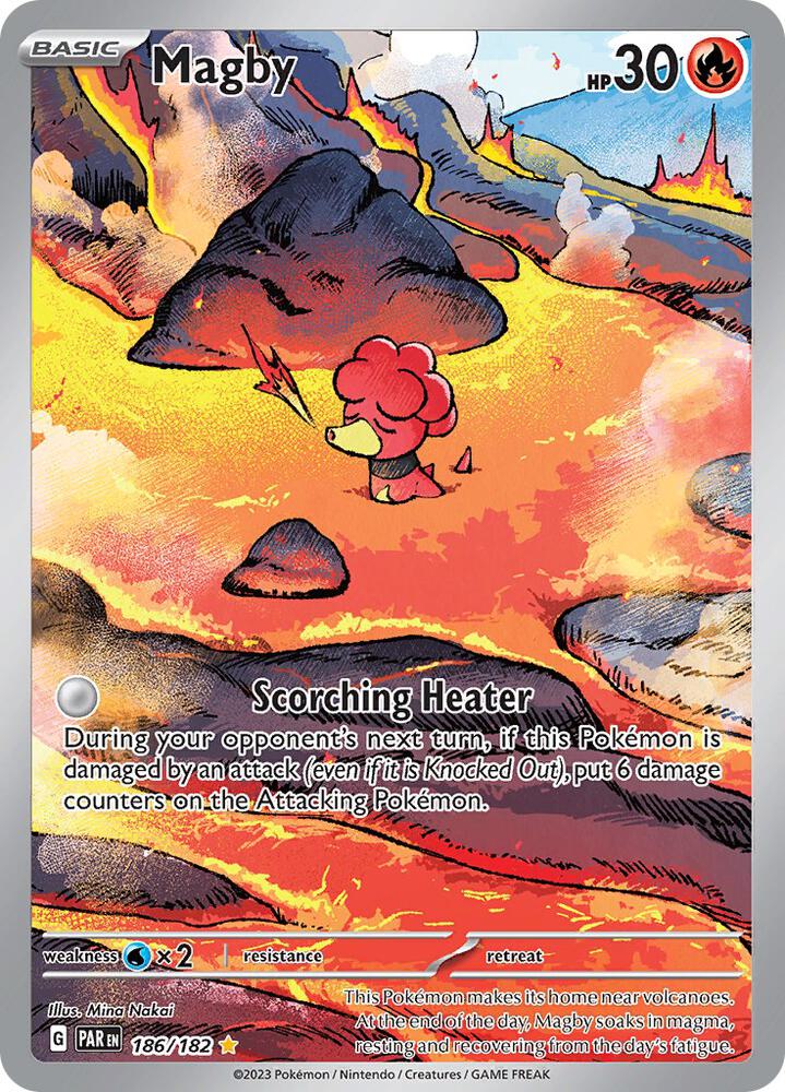 Magby 186 182 186/182 (SV04: Paradox Rift)  - Holofoil | Good Games Cannington