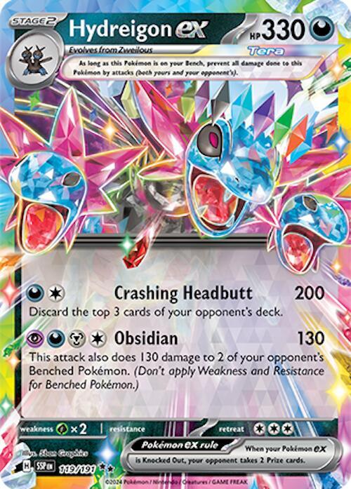 Hydreigon ex 119 191 (SV08: Surging Sparks)  - Holofoil | Good Games Cannington