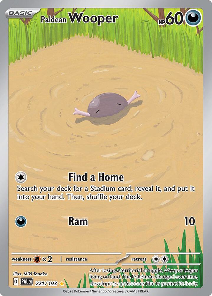 Paldean Wooper 221/193 (SV02: Paldea Evolved)  - Holofoil | Good Games Cannington
