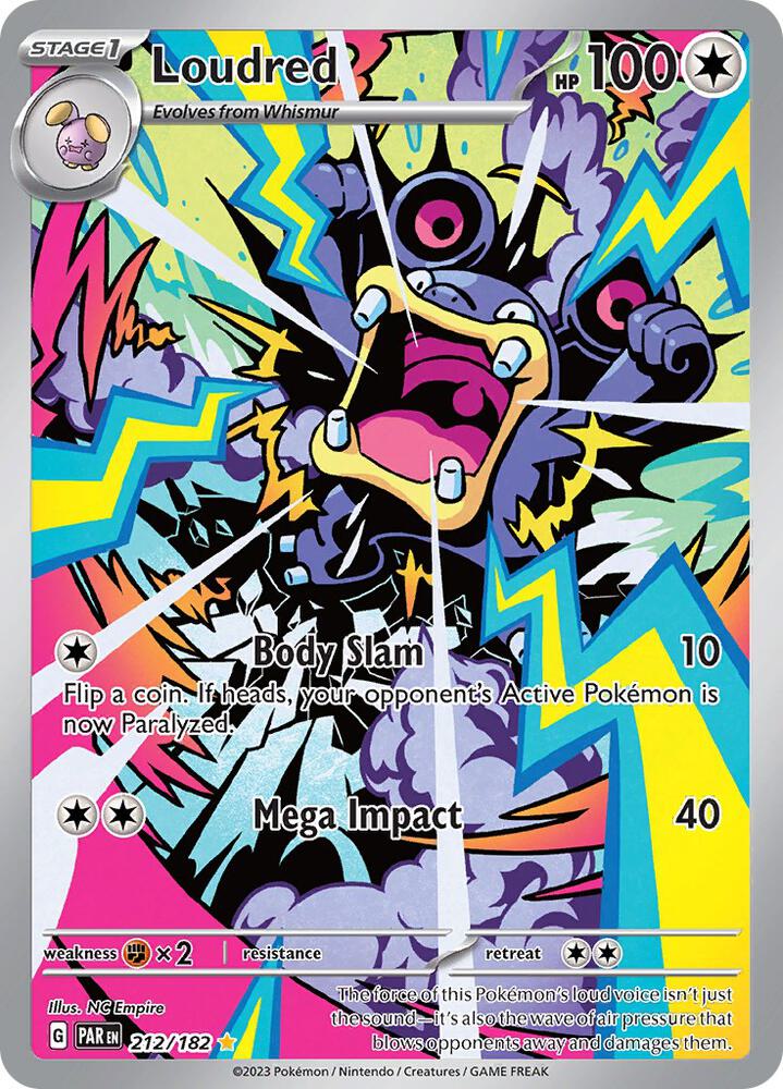 Loudred 212/182 (SV04: Paradox Rift)  - Holofoil | Good Games Cannington