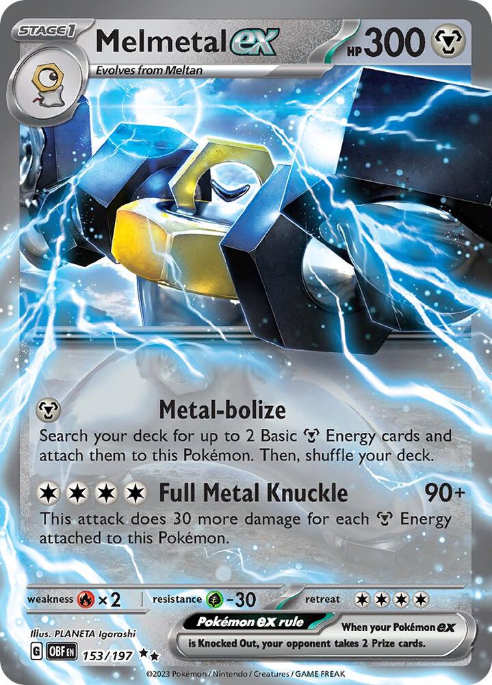 Melmetal ex 153/197 (SV03: Obsidian Flames)  - Holofoil | Good Games Cannington