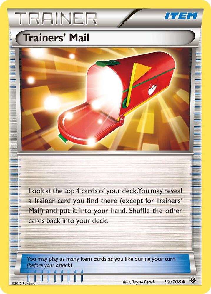 Trainers' Mail 92/108 (XY - Roaring Skies)  | Good Games Cannington
