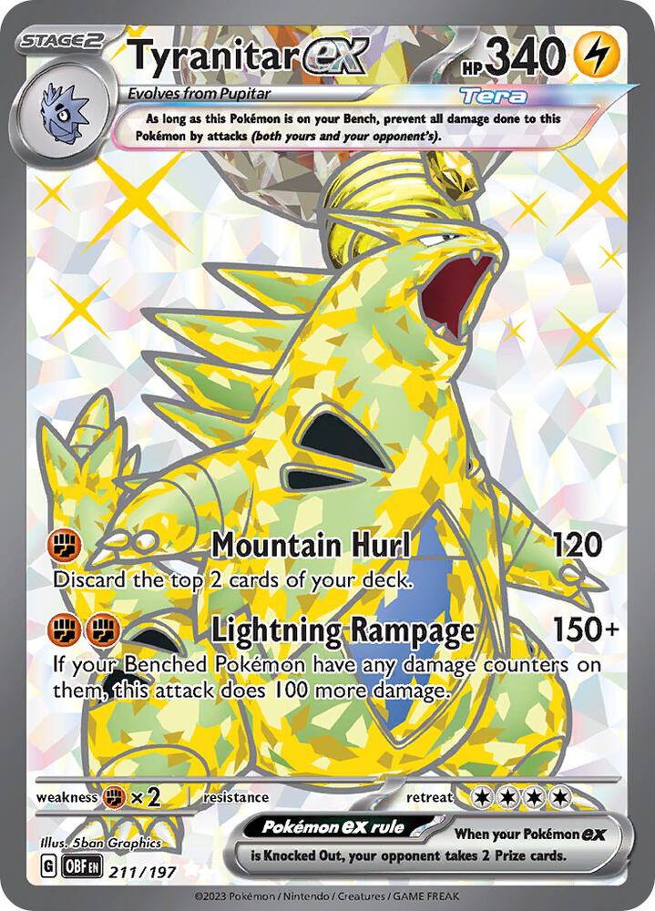Tyranitar ex 211 197 (SV03: Obsidian Flames)  - Holofoil | Good Games Cannington