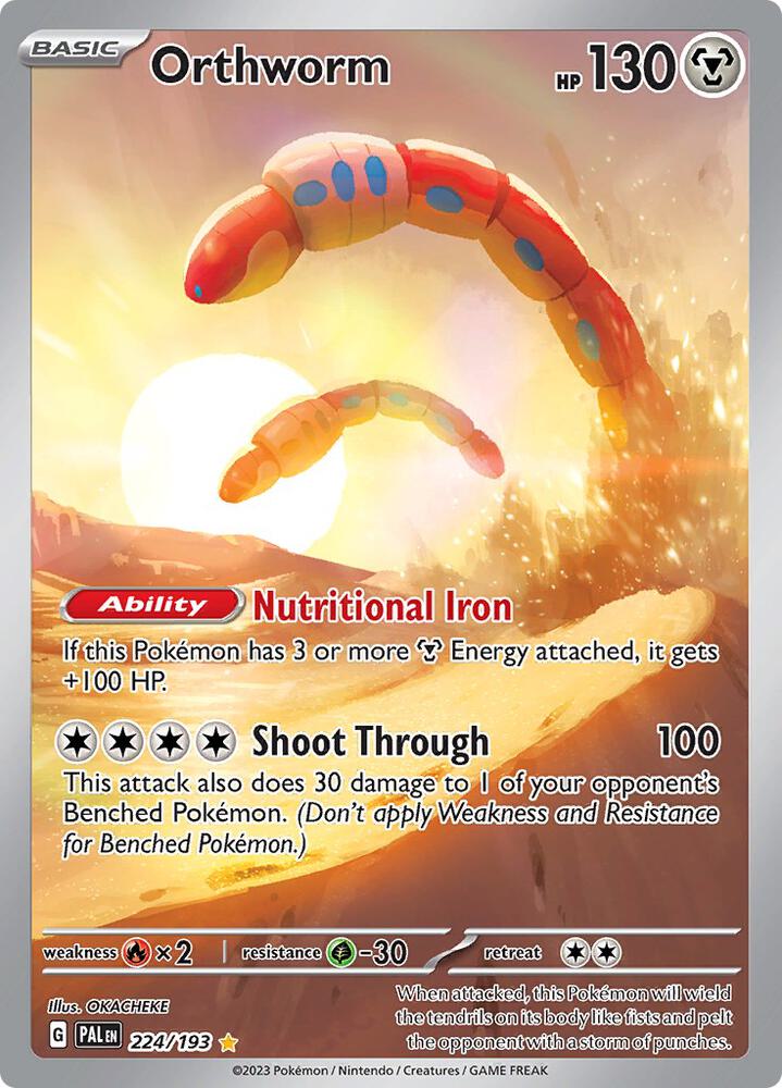 Orthworm 224/193 (SV02: Paldea Evolved)  - Holofoil | Good Games Cannington