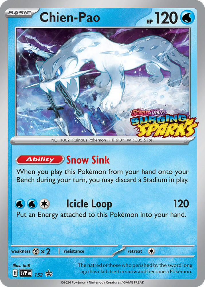 Chien-Pao 152 (SV: Scarlet & Violet Promo Cards)  - Holofoil | Good Games Cannington