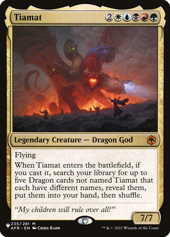 Tiamat 235/281 (The List Reprints)  | Good Games Cannington