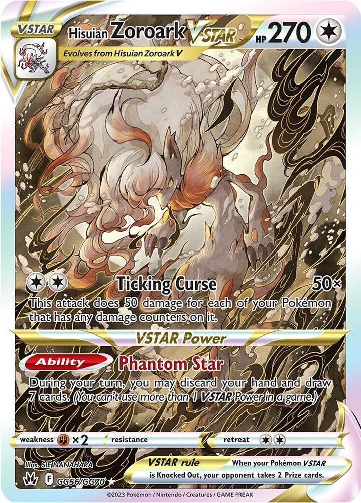 Hisuian Zoroark VSTAR GG56/GG70 (Crown Zenith: Galarian Gallery)  - Holofoil | Good Games Cannington