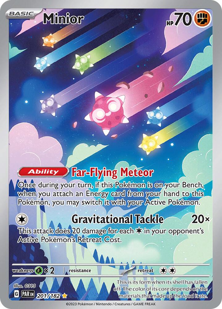 Minior 201/182 (SV04: Paradox Rift)  - Holofoil | Good Games Cannington