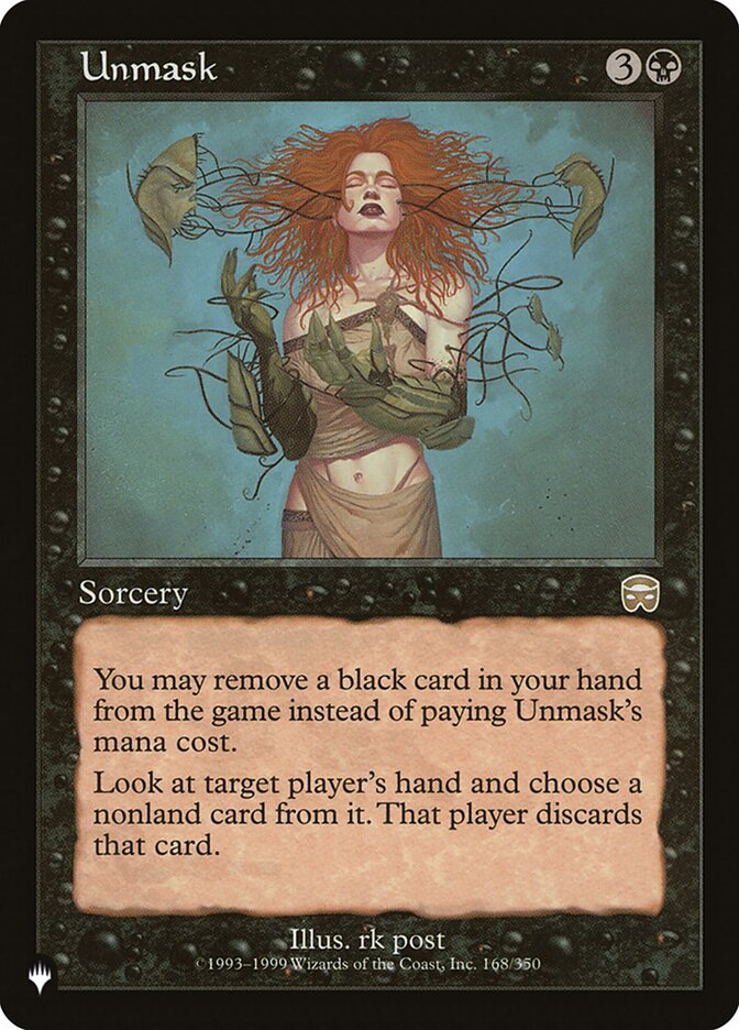 Unmask 168/350 (The List Reprints)  | Good Games Cannington