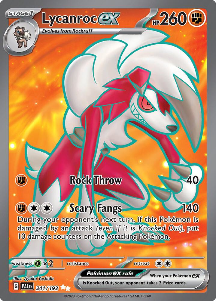 Lycanroc ex 241/193 (SV02: Paldea Evolved)  - Holofoil | Good Games Cannington