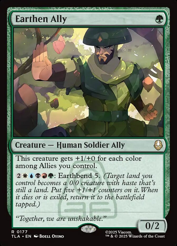Earthen Ally 177 (Avatar: The Last Airbender)  - Foil | Good Games Cannington