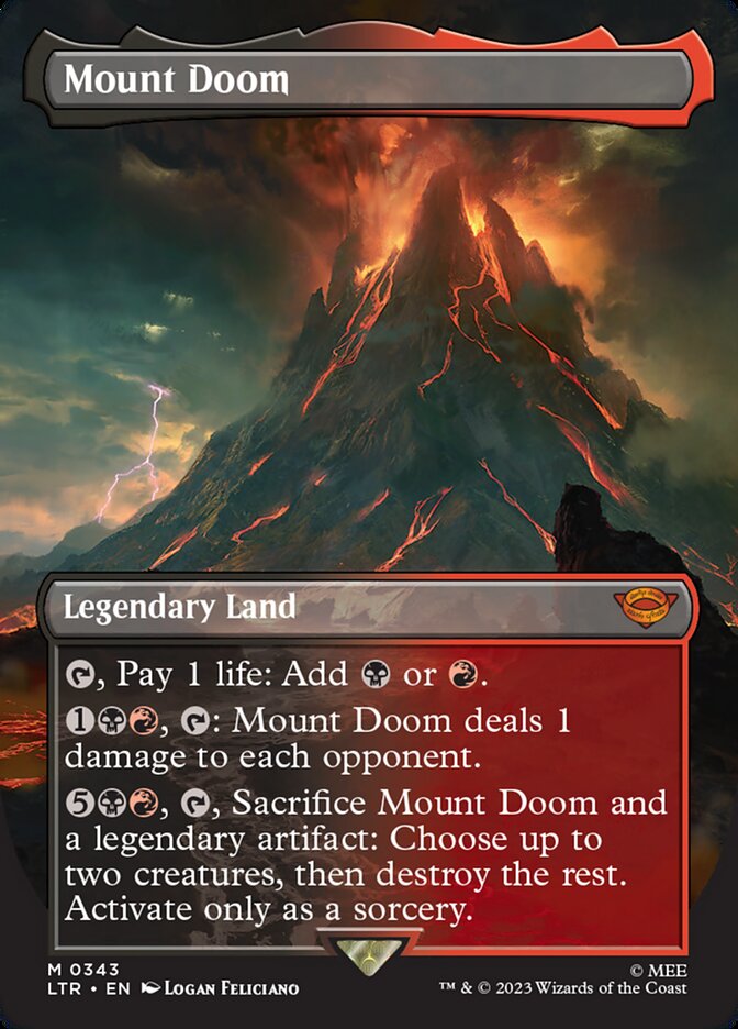 Mount Doom Borderless 343 (Universes Beyond: The Lord of the Rings: Tales of Middle-earth)  | Good Games Cannington