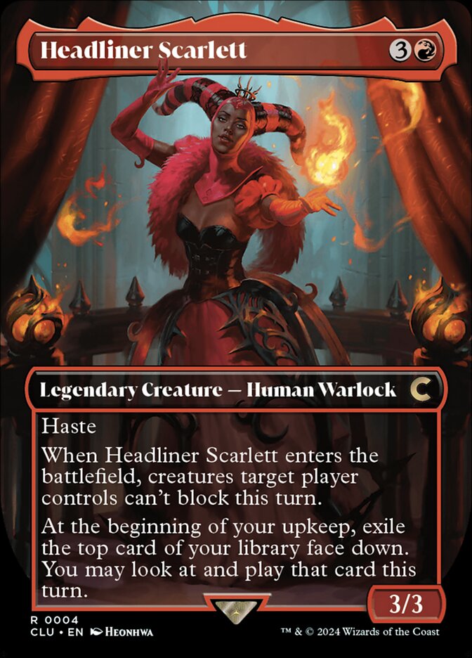 Headliner Scarlett 4/284 (Ravnica: Clue Edition)  - Borderless | Good Games Cannington