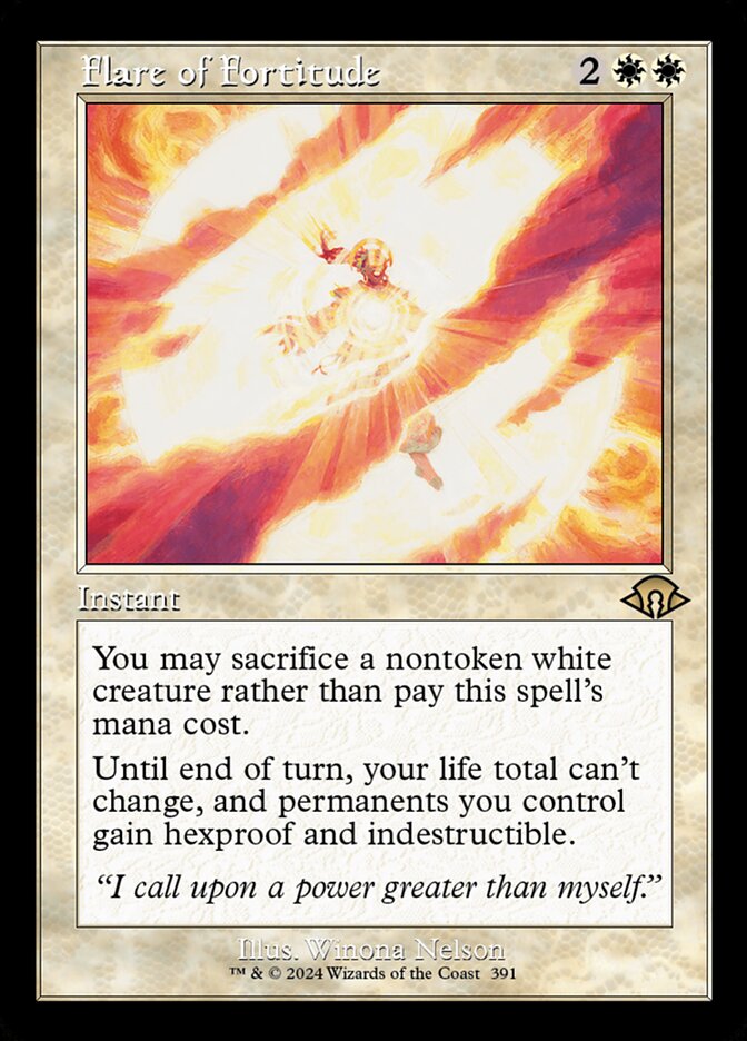 Flare of Fortitude 391 (Modern Horizons 3)  - Foil | Good Games Cannington