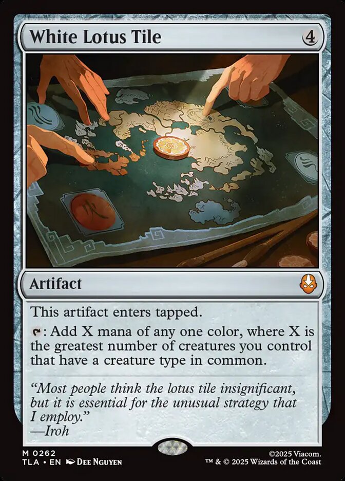 White Lotus Tile 262 (Avatar: The Last Airbender)  - Foil | Good Games Cannington
