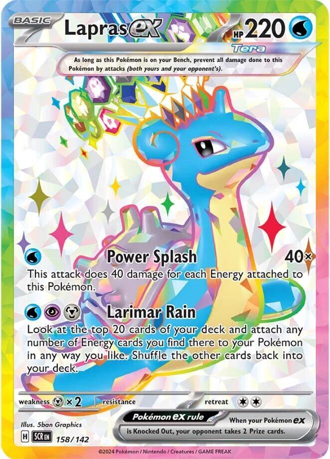 Lapras ex 158 142 158/142 (SV07: Stellar Crown)  - Holofoil | Good Games Cannington