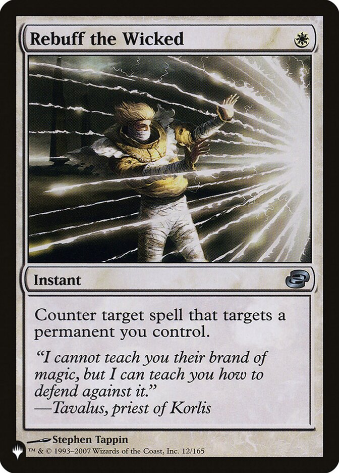Rebuff the Wicked 12/165 (The List Reprints)  | Good Games Cannington