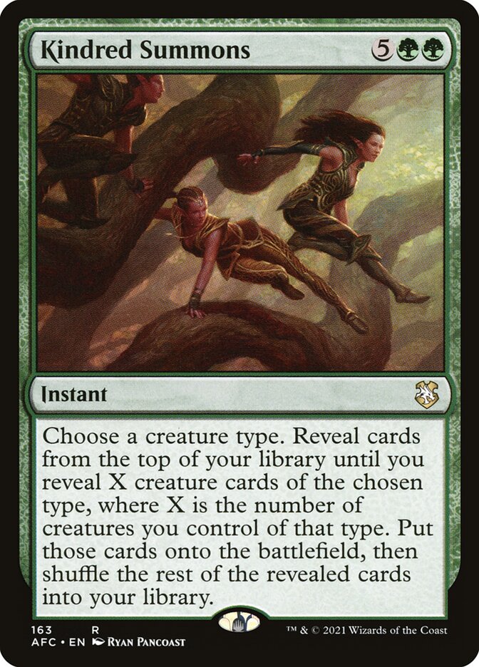 Kindred Summons 163 (Commander: Adventures in the Forgotten Realms)  | Good Games Cannington