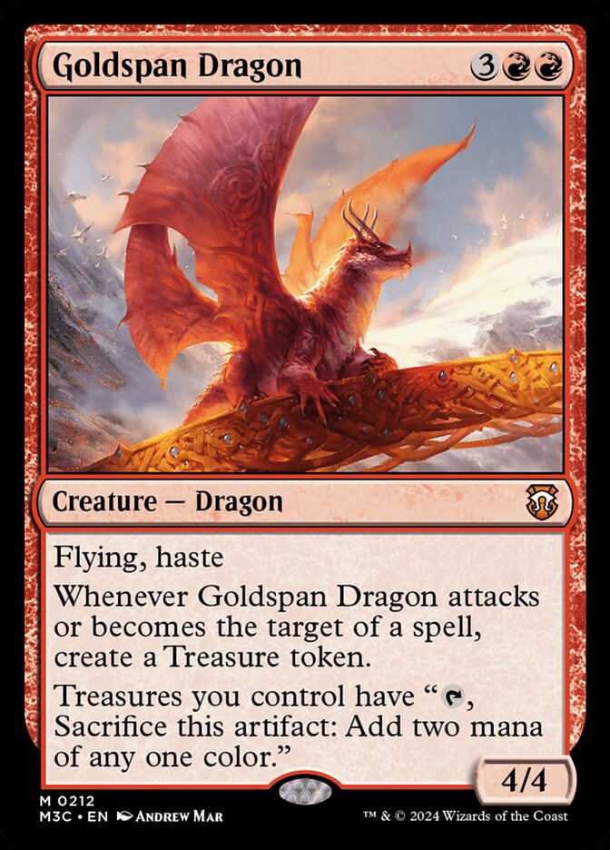 Goldspan Dragon 212 (Commander: Modern Horizons 3)  | Good Games Cannington
