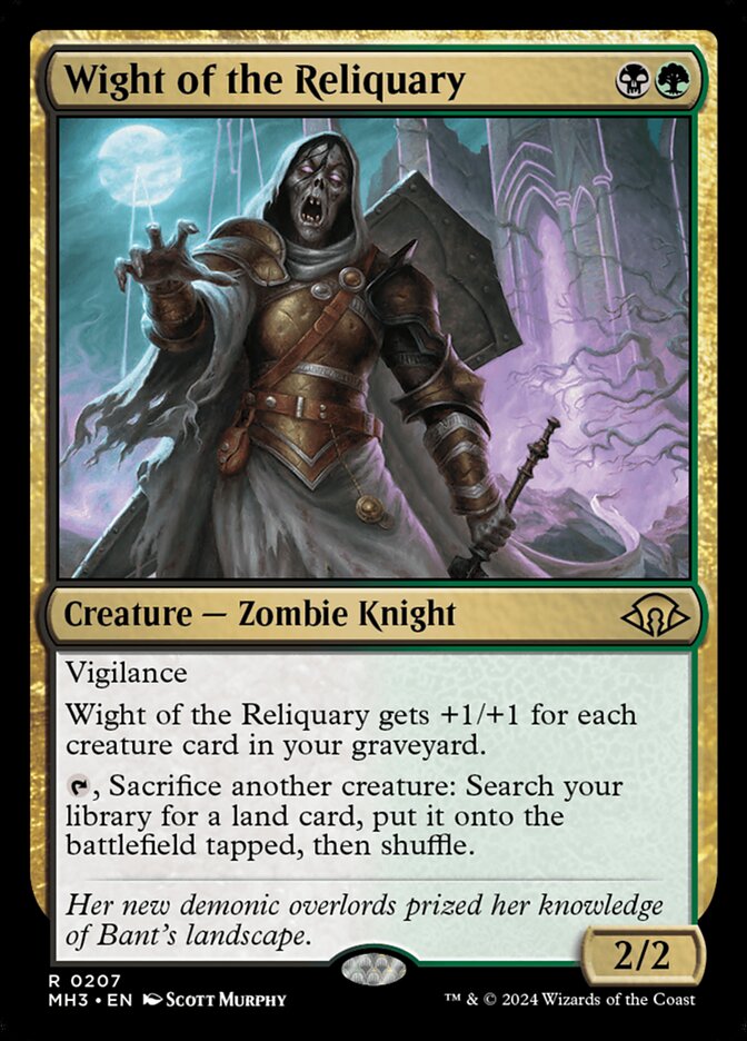 Wight of the Reliquary 207/319 (Modern Horizons 3)  - Foil | Good Games Cannington