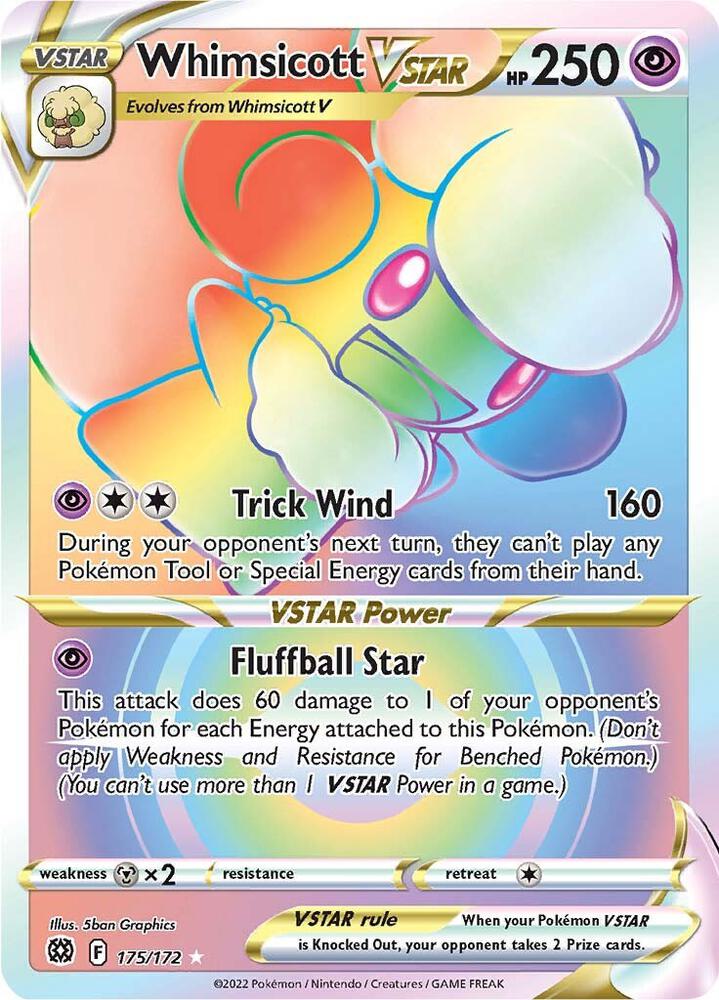 Whimsicott VSTAR Secret (SWSH09: Brilliant Stars)  - Holofoil | Good Games Cannington