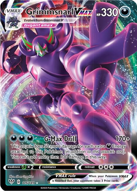Grimmsnarl VMAX (SWSH03: Darkness Ablaze)  - Holofoil | Good Games Cannington