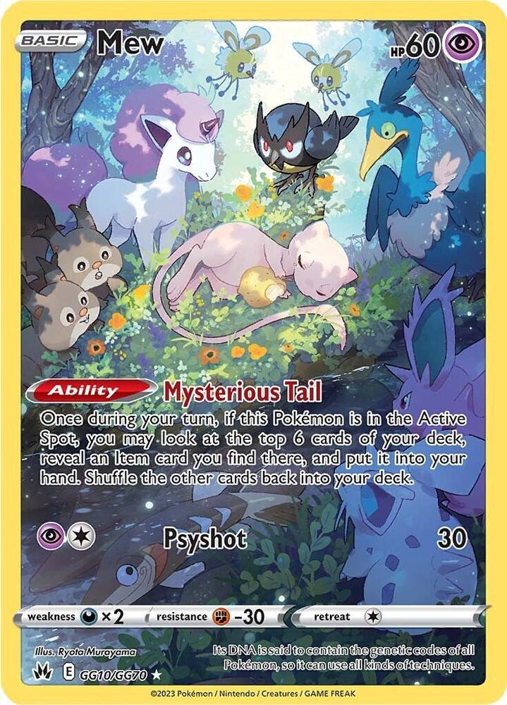 Mew GG10/GG70 (Crown Zenith: Galarian Gallery)  - Holofoil | Good Games Cannington