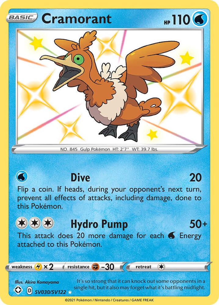 Cramorant SV030/SV122 (Shining Fates: Shiny Vault)  - Holofoil | Good Games Cannington