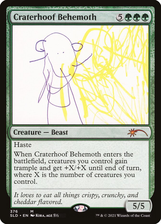 Craterhoof Behemoth 376 (Secret Lair Drop Series)  - Foil | Good Games Cannington