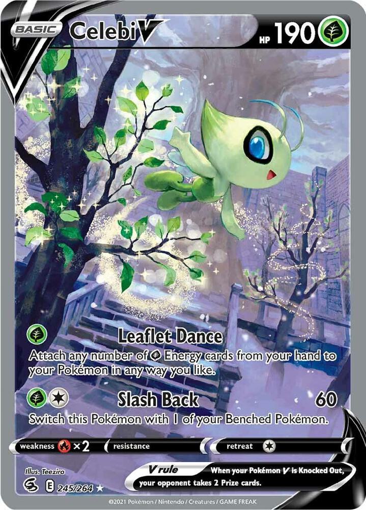 Celebi V Alternate Full Art 245/264 (SWSH08: Fusion Strike)  - Holofoil | Good Games Cannington