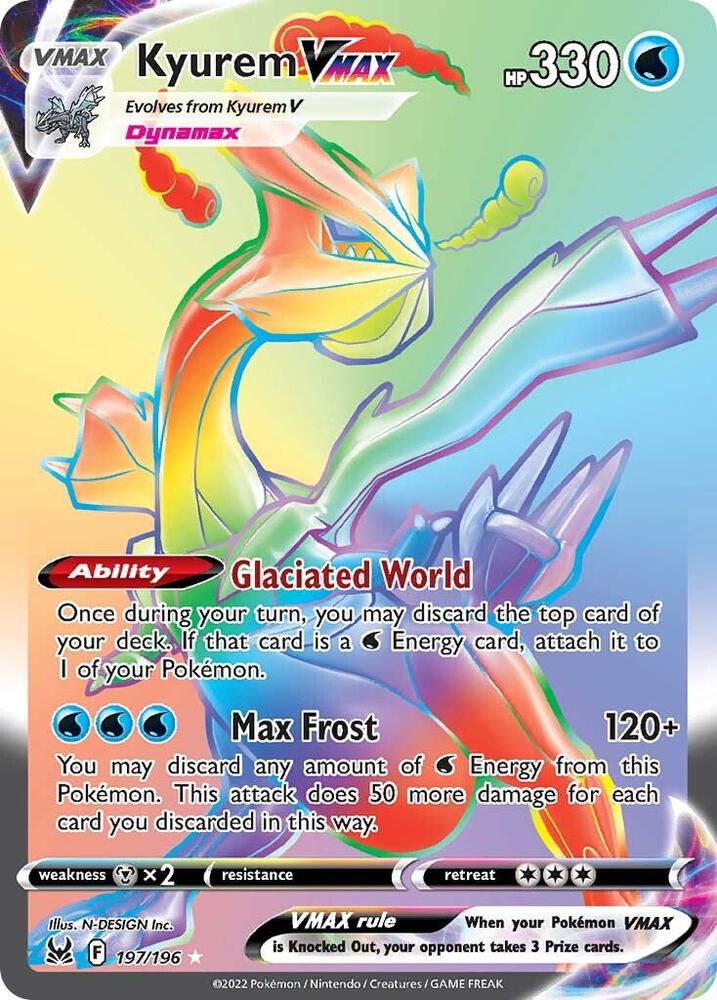 Kyurem VMAX Secret 197/196 (SWSH11: Lost Origin)  - Holofoil | Good Games Cannington