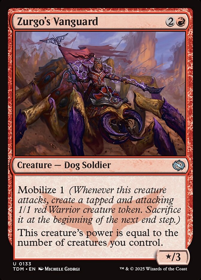Zurgo's Vanguard 133 (Tarkir: Dragonstorm)  - Foil | Good Games Cannington
